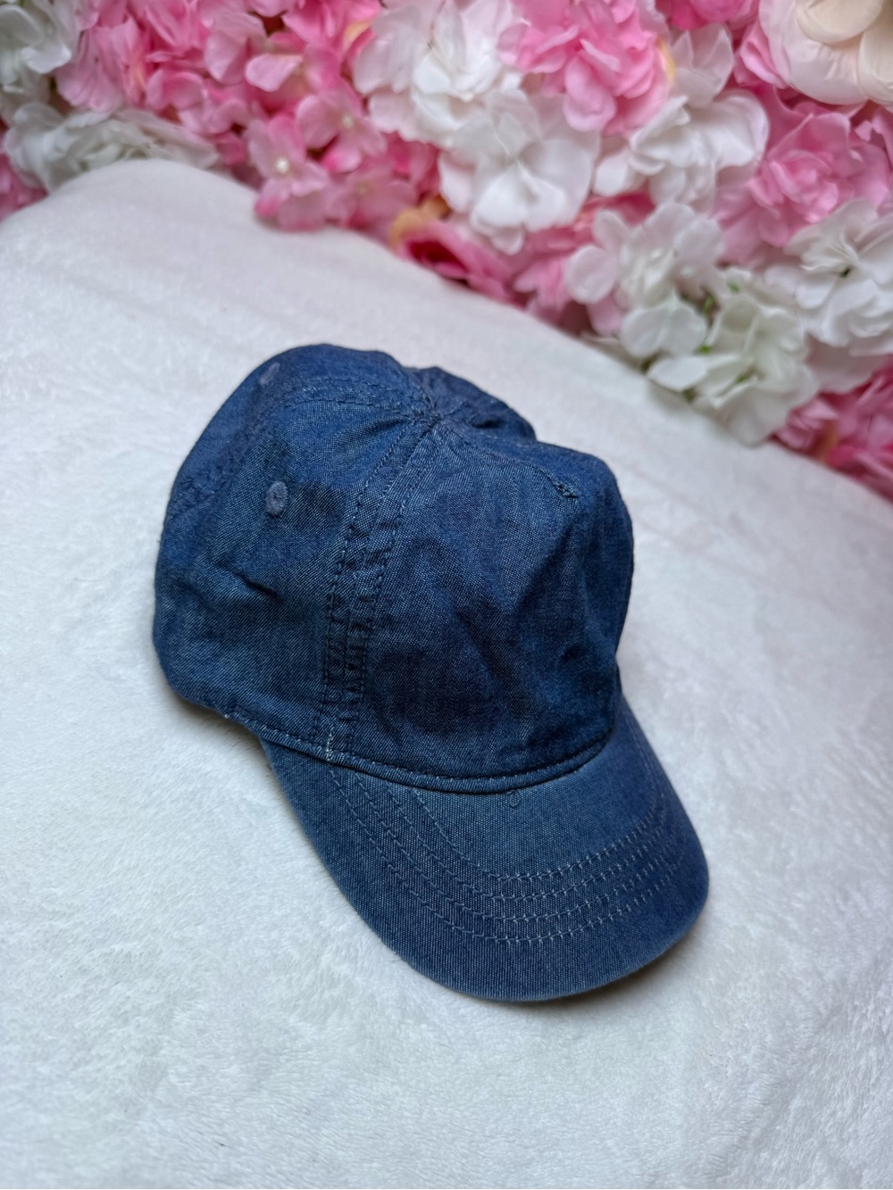 H&M Kids Denim Baseball Cap - Dark Blue